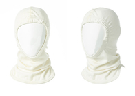 NFPA Nomex Flash Hoods For Firefighter Uniform White Open Face Shoulder Cape