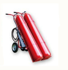 20 kg CO2-brandblusser met wielen Rood trolley anti corrosie
