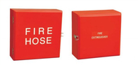 Boîte d'Extintor du feu rouge de Cabinets d'extincteur de fibre de verre de FRP